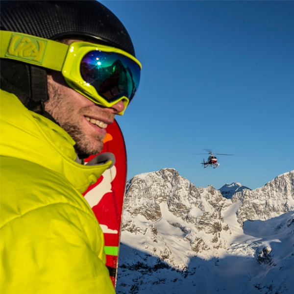 Flug ins Skigebiet Corviglia
