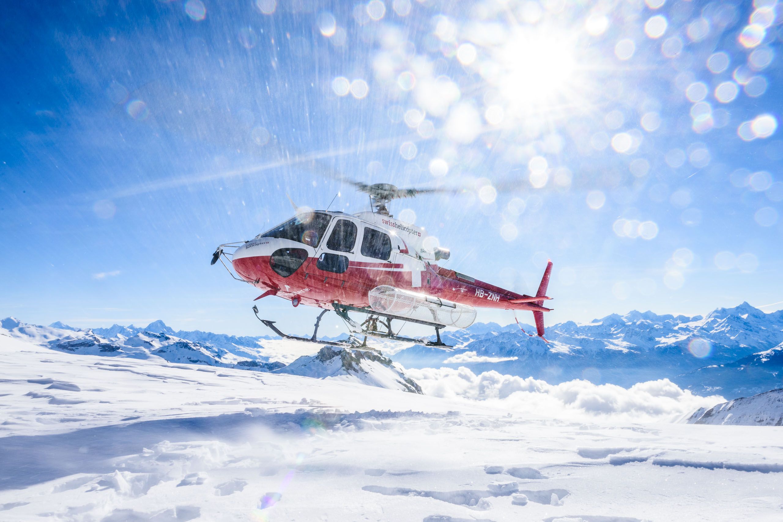 Helikopterflug-auf-Jungfraujoch